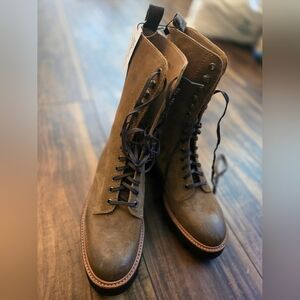Grenson Mavis Snuff Burnished Boots Sz 40-40.5/9-9.5